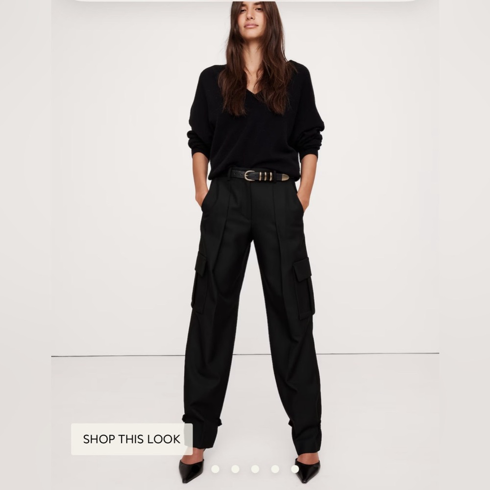 Banana Republic Italian Wool Lido Cargo Pant